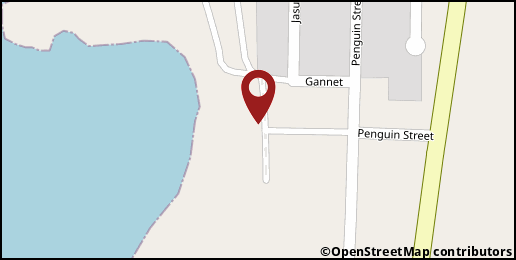 a map with a pin at -32.109244,18.303716